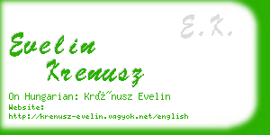 evelin krenusz business card